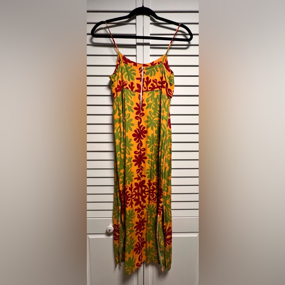 Manuhealii Red and Green Spaghetti Strap Sundress - Picture 2 of 7